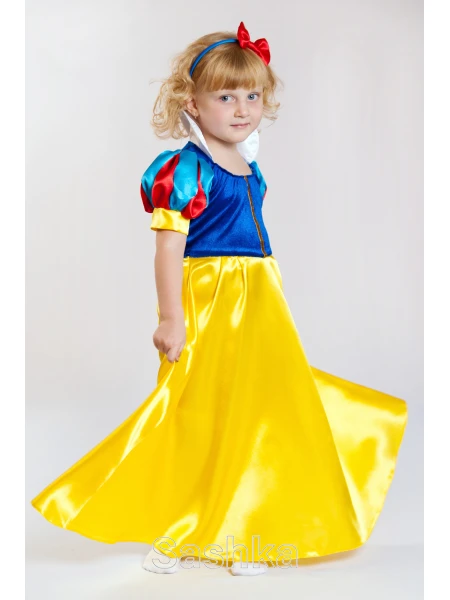 Карнавальний костюм Білосніжка (велюр) для дівчиники, розмір 92-140